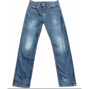 Levis 502 Jeans Men W29 L32 Blue Excellent Vintage Straight Leg Denim